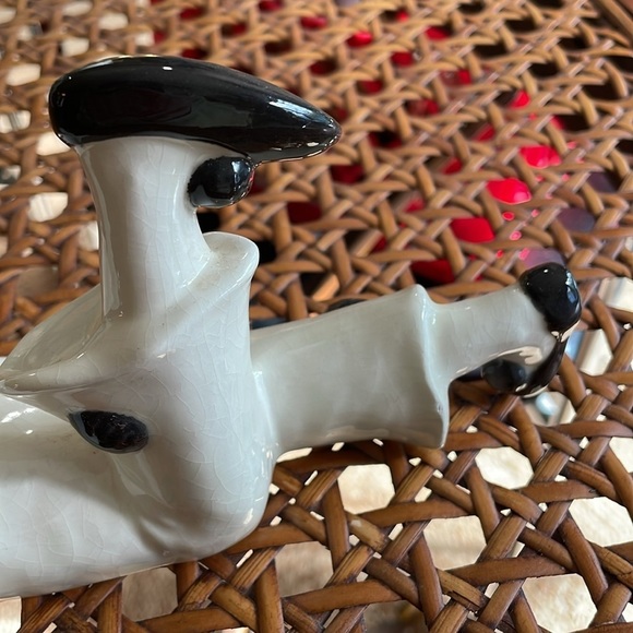 VTG Clowncore Art Deco Pantomime Black White Minimalist Ceramic Pierrot - Picture 7 of 15